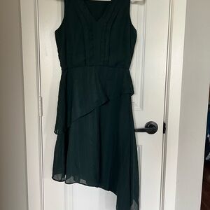 Vero Moda Green Asymmetrical High-Low Cocktail Dress